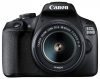 Camera foto Canon EOS-2000D kit, obiectiv EF-S 18-55mm f/3.5-5.6 IS II 24.1MP,3.0" TFT fixed DIGIC 4+, ISO 100-6400,FullHD movies 30fps,compatibil SD/SDHC/SDXC, 30-1/4000 sec,9 puncte de focus, HDMI mini,USB,WI-FI, accumulator Li-ion LP-E10, montura 