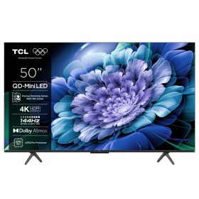   Televizor TCL QD-MiniLED 50C61K, 126 cm, Smart Google TV, 4K Ultra HD, 144Hz