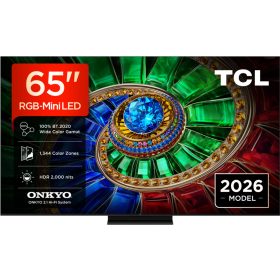   Televizor TCL RGB-MiniLed 65RM7L, 164 cm, Smart Google TV, 4K Ultra HD, 144Hz, Clasa E (Model 2026)