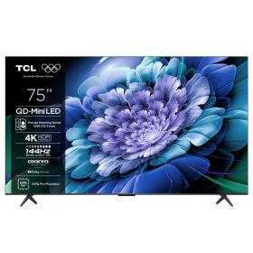  Televizor TCL QD-MiniLED 75C61K, 189 cm, Smart Google TV, 4K Ultra HD, 144Hz, Onkyo