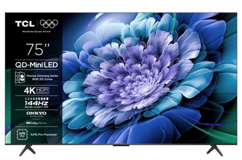 Televizor TCL QD-MiniLED 75C61K, 189 cm, Smart Google TV, 4K Ultra HD, 144Hz, Onkyo
