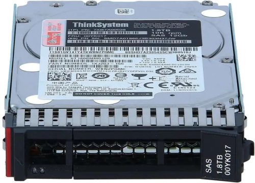 Lenovo ThinkSystem 2.5" 1.8TB 10K SAS 12Gb Hot Swap 512e HDD - 00YK017 