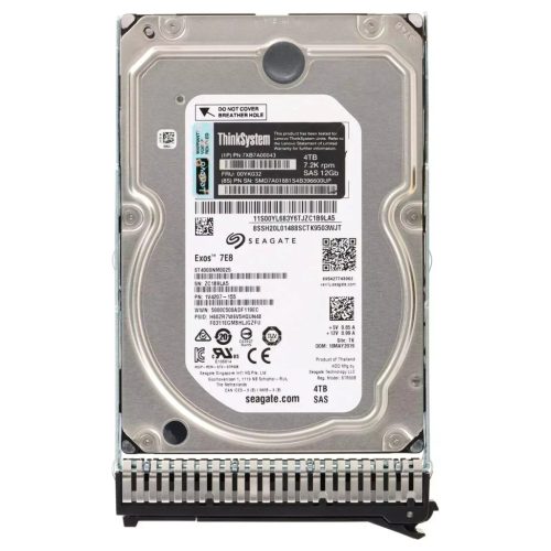 Lenovo ThinkSystem 3.5" 4TB 7.2K SAS 12Gb Hot Swap 512n HDD - 00YK032