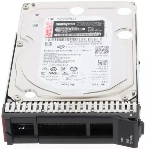 Lenovo ThinkSystem 3.5" 8TB 7.2K SAS 12Gb Hot Swap 512e HDD - 00YK034