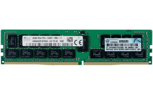 HP 32GB (1*32GB) 2RX4 PC4-19200T-R DDR4-2400MHZ RDIMM