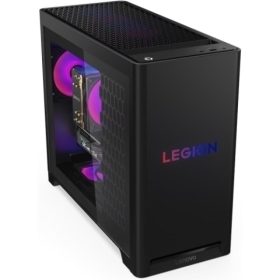   Desktop Gaming Lenovo Legion T5 30AGB10 cu procesor AMD Ryzen 7 7800X3D pana la 5.0 GHz, 16 GB DDR5, 1TB SSD, RTX 5070, Fara OS, Negru,