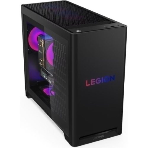 Desktop Gaming Lenovo Legion T5 30AGB10 cu procesor AMD Ryzen 7 7800X3D pana la 5.0 GHz, 16 GB DDR5, 1TB SSD, RTX 5070, Fara OS, Negru,