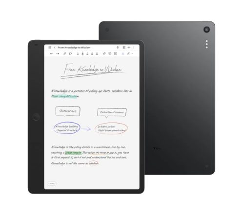 Tableta TCL NOTE A1 NXTPAPER, 11.5" Paper-Like, 256GB, WiFi, Aerolite Gray + Husa Flip + T-Pen