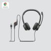 Casti Logitech H390 cu microfon, negru