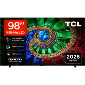   Televizor TCL RGB-MiniLed 98RM7L, 248 cm, Smart Google TV, 4K Ultra HD, 144Hz, Clasa D (Model 2026)