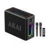 Boxa portabila Akai cu 2 microfoane 80W