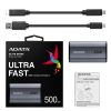 SSD extern ADATA SE880, 500 GB, USB 3.2 Gen 2, Gri