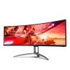 AOC AGON AG493UCX2 – Monitor gaming curbat 49", DQHD 5120x1440, 165Hz, VA, USB-C, KVM