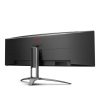 AOC AGON AG493UCX2 – Monitor gaming curbat 49", DQHD 5120x1440, 165Hz, VA, USB-C, KVM