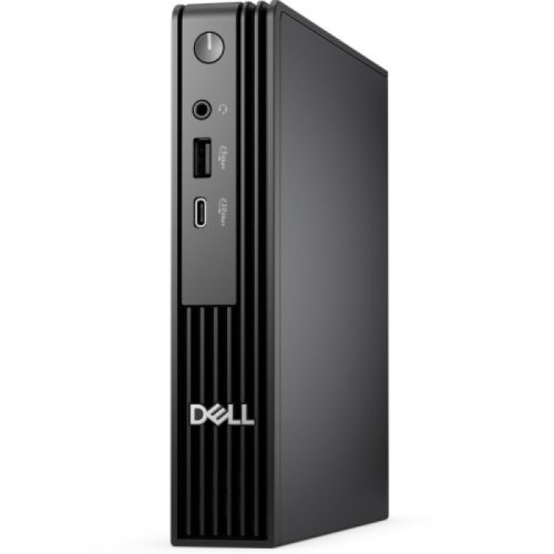 Desktop Business Dell Pro Micro QCM1255 cu procesor AMD Ryzen 3 8300GE pana la 4.9 GHz, 8 GB DDR5, 512GB SSD, AMD Radeon 740M, Linux, N