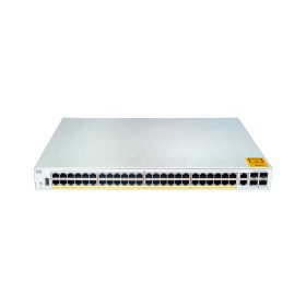   Cisco Catalyst 1000 Series Switches 48x 10/100/1000 Ethernet PoE+ and 370W PoE budget ports, 4x 1G SFP uplinks