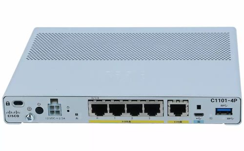 Cisco C1101-4P – Router ISR 1101, 1x Gigabit WAN, 4x Gigabit LAN, IOS XE