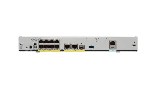 Cisco SB C1111-8P - WAN (1xGE, 1x GE/SFP combo), LAN (8x GE), USB 3.0 AUX/console