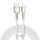 Cablu Baseus Cafule Metal 2m, alb