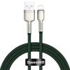 Cablu Baseus Cafule Lightning, 2m, verde