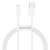 Cablu Baseus Superior CALYS-A02 1m, alb