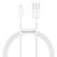 Cablu Baseus Superior CALYS-A02 1m, alb