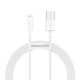 Cablu Baseus Superior CALYS-B02 1.5m alb