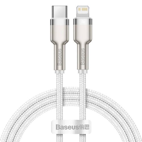 Cablu Baseus Type-C la Lightning 1m alb