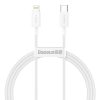 Cablu Baseus Superior CATLYS-A02 1m, alb