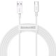Cablu Baseus Superior Fastcharge 2m, alb