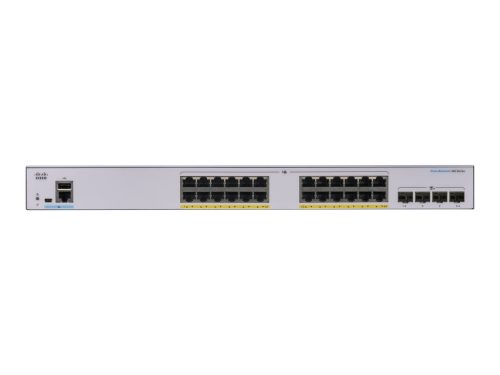 Cisco 24 10/100/1000 PoE+ ports with 370W power budget, 4 Gigabit SFP