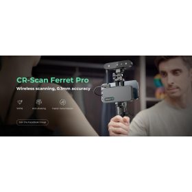   CREALITY 3D SCANNER CR-SCAN FERRET PRO, Rezolutie 3D: 0.16mm, Distanta lucru: 150-700mm, Viteza scanare: 30fps, Acuratete: 0.1mm, Conec