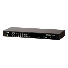 16-Port PS/2-USB  VGA KVM Switch/Cascade