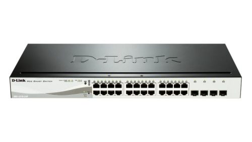 DLINK SW 20P-GB 4CMB 12P-POE SMART RM