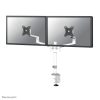 Suport dublu mon. birou NM 17"-27" alb