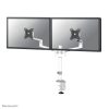 Suport dublu mon. birou NM 17"-27" alb