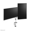 Suport dublu mon. birou NM 17"-27" alb