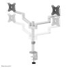 Suport dublu mon. birou NM 17"-27" alb