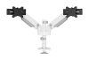 Suport dublu mon. birou NM 24"-34" alb