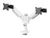 Suport dublu mon. birou NM 24"-34" alb