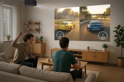Videoproiector Optoma Photon Life PK31, 4K UHD (3840x2160), 1600/ 900 lumeni, 200.000:1, 16:9/ 4:3, diagonala 1.52m ~ 3.81m (60" ~ 150"