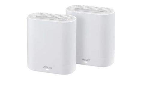 ASUS ExpertWiFi EBM68 (2PK) AX7800 Tri-Band WiFi 6 Mesh WiFi System, suitable for all businesses, supports up to 5 SSIDs, customized gu