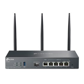   "Omada AX3000 Wi-Fi 6 Gigabit VPN Router PORT: 1× Gigabit SFP WAN/LAN Port, 1× Gigabit RJ45 WAN Port, 4× Gigabit WAN/LAN RJ45 Ports, 1×