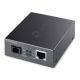 Omada 10/100 Mbps RJ45 to 100 Mbps Single-mode SC WDM Bi-Directional Fiber Converter With 1-Port PoE PORT: 1× 100Mbps SC Port, 1× 10/10