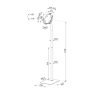 Stand podea NM 7,9"-11" 1kg negru