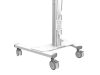 Stand podea mobil NM MUp 37-75" 70kg alb