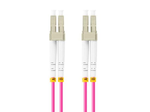Patch cord fibră 1 m LSZH OM4 50/125 vi