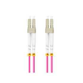 Patch cord fibră 10 m LSZH OM4 50/125 vi