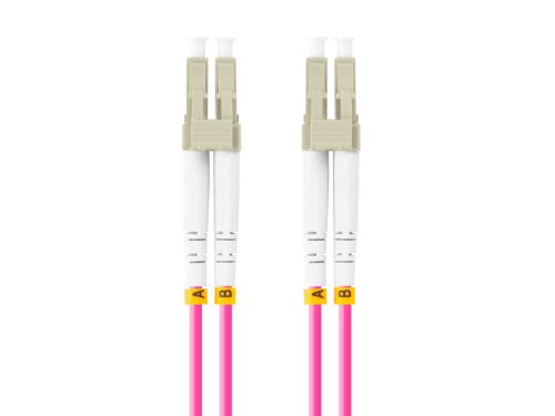Patch cord fibră 10 m LSZH OM4 50/125 vi