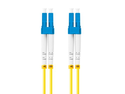 Patch cord fibră 1 m LSZH G657A1 galben